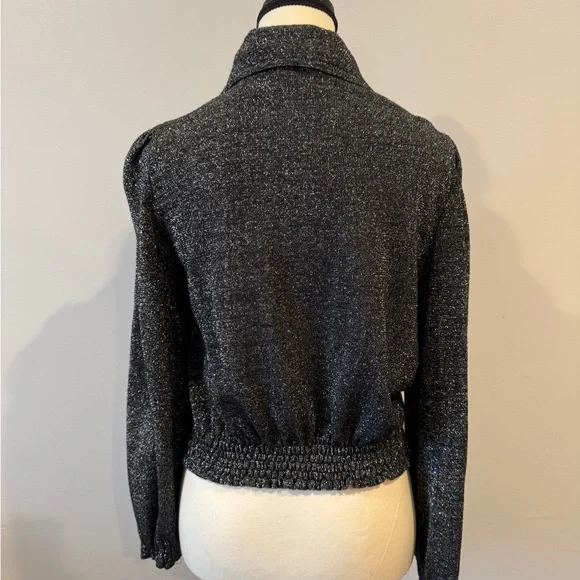 Metallic Zip Up Top - Picture 3 of 5